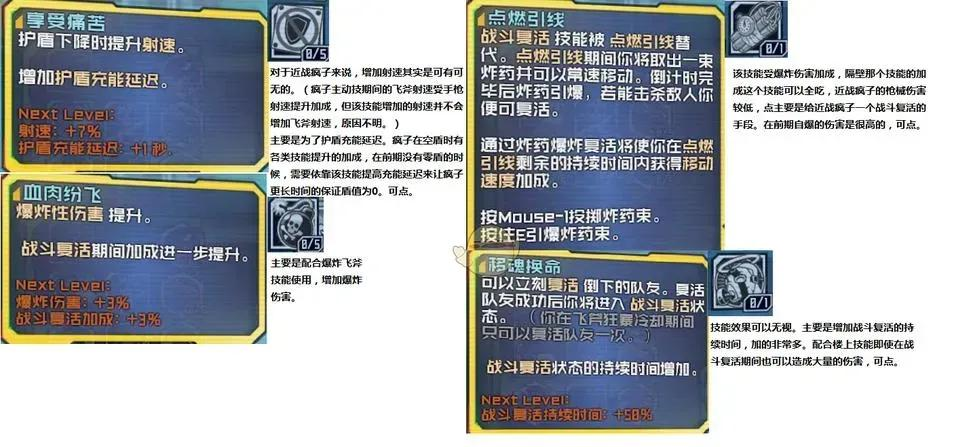 无主之地2疯子技能加点图及玩法攻略