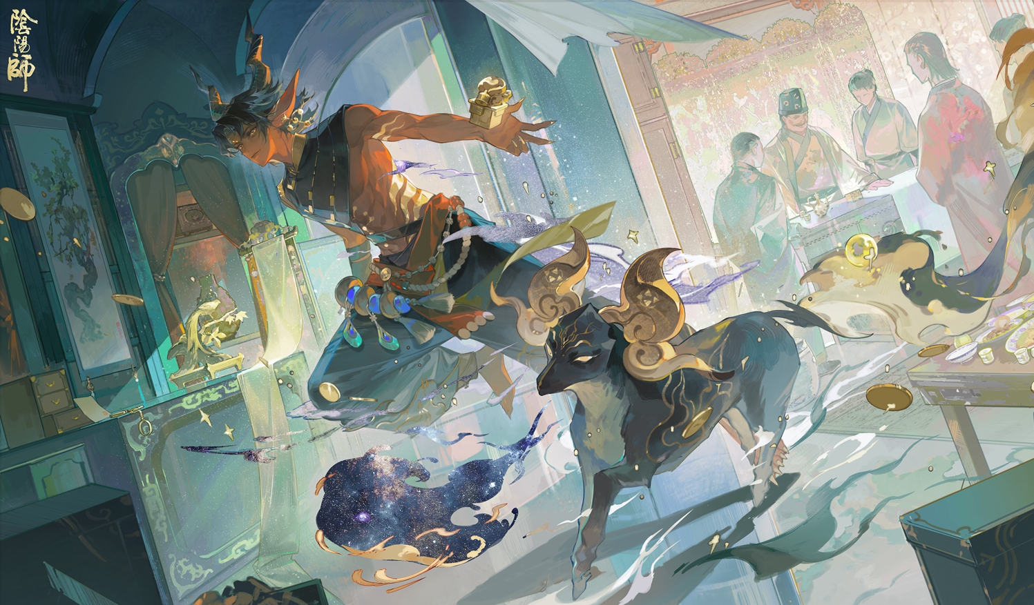 繁星闪烁诡影现！阴阳师SSR鬼金羊绝美插画与技能首曝