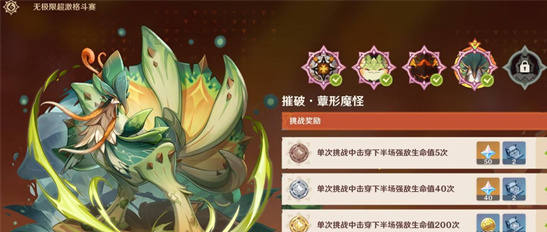 原神无极限超激格斗赛第四天攻略-翠翎恐蕈速通阵容与元素反应解析