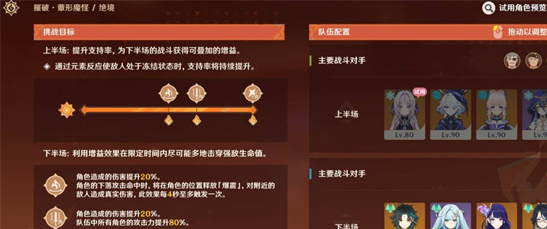 原神无极限超激格斗赛第四天阵容推荐：轻松碾压翠翎恐蕈！