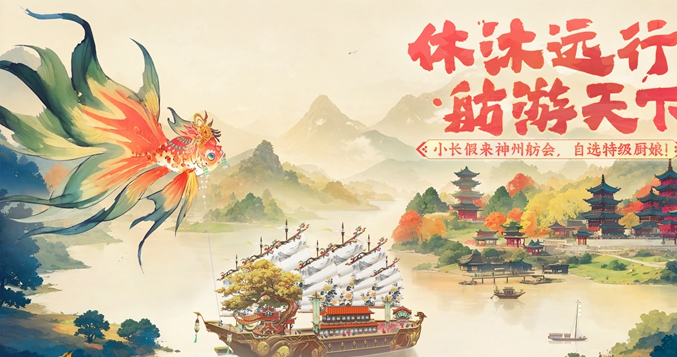 神州千食舫「休沐远游」版本上线！自选特级美厨娘陪你过长假