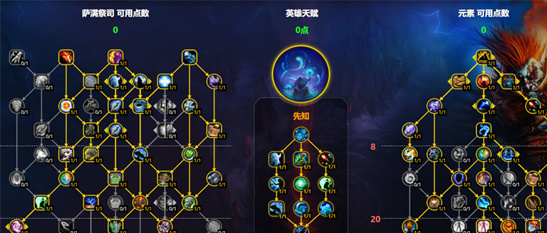 魔兽世界11.1元素萨天赋加点推荐：团本大秘境双流派详解